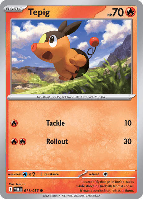 WHT - 11 - Tepig - Common