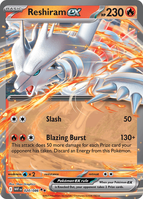 WHT - 20 - Reshiram ex - Double Rare