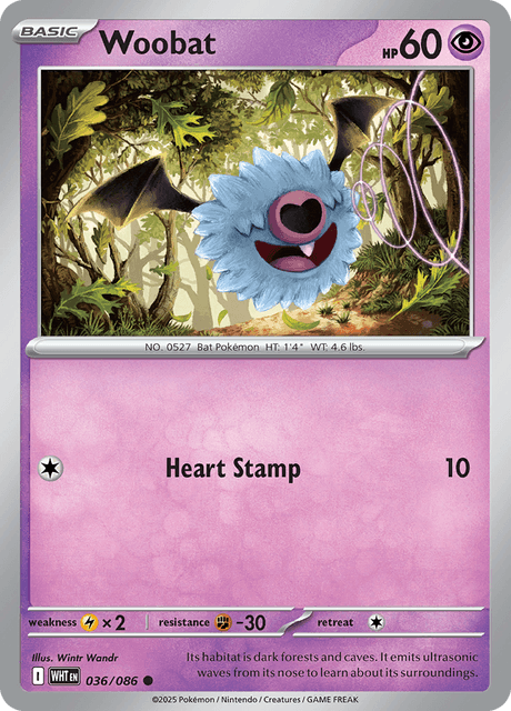 WHT - 36 - Woobat - Common