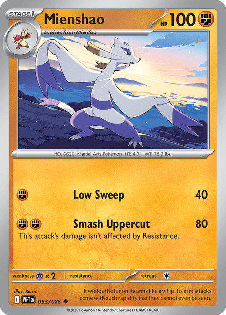 WHT - 53 - Mienshao - Uncommon