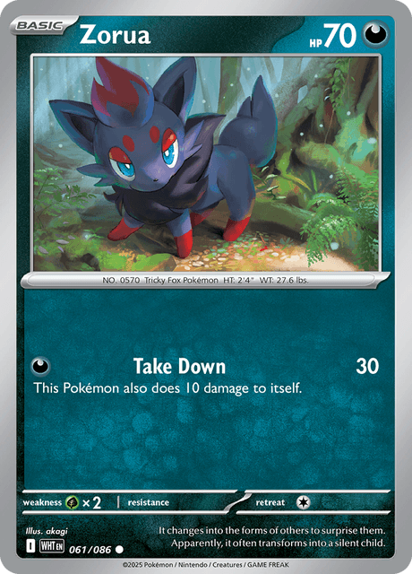 WHT - 61 - Zorua - Common