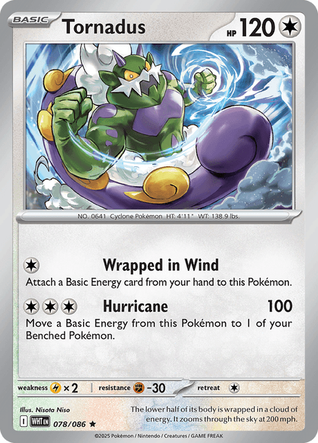 WHT - 78 - Tornadus - Rare