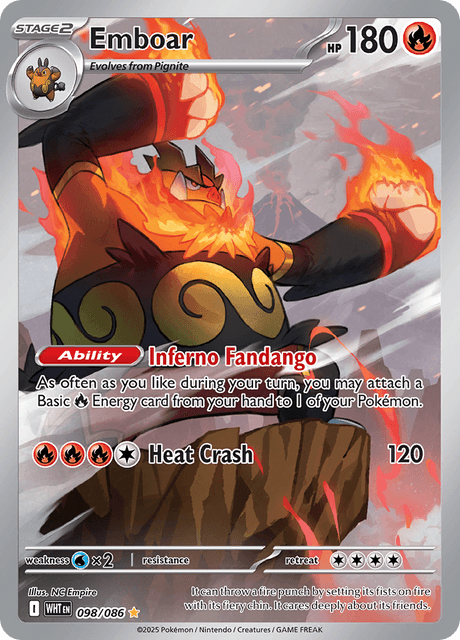 WHT - 98 - Emboar - Art Rare
