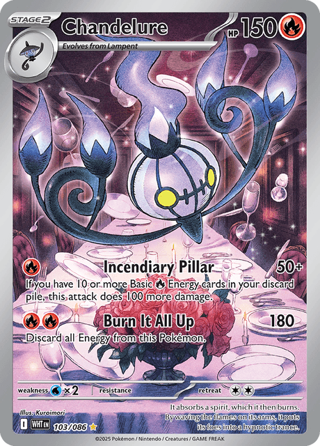 WHT - 103 - Chandelure - Art Rare