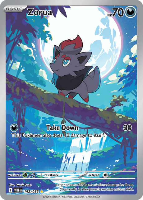 WHT - 142 - Zorua - Art Rare