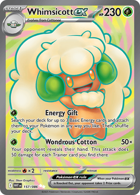 WHT - 157 - Whimsicott ex - Ultra Rare