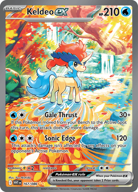 WHT - 167 - Keldeo ex - Special Art Rare