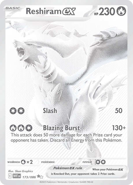 WHT - 173 - Reshiram ex - Secret Rare