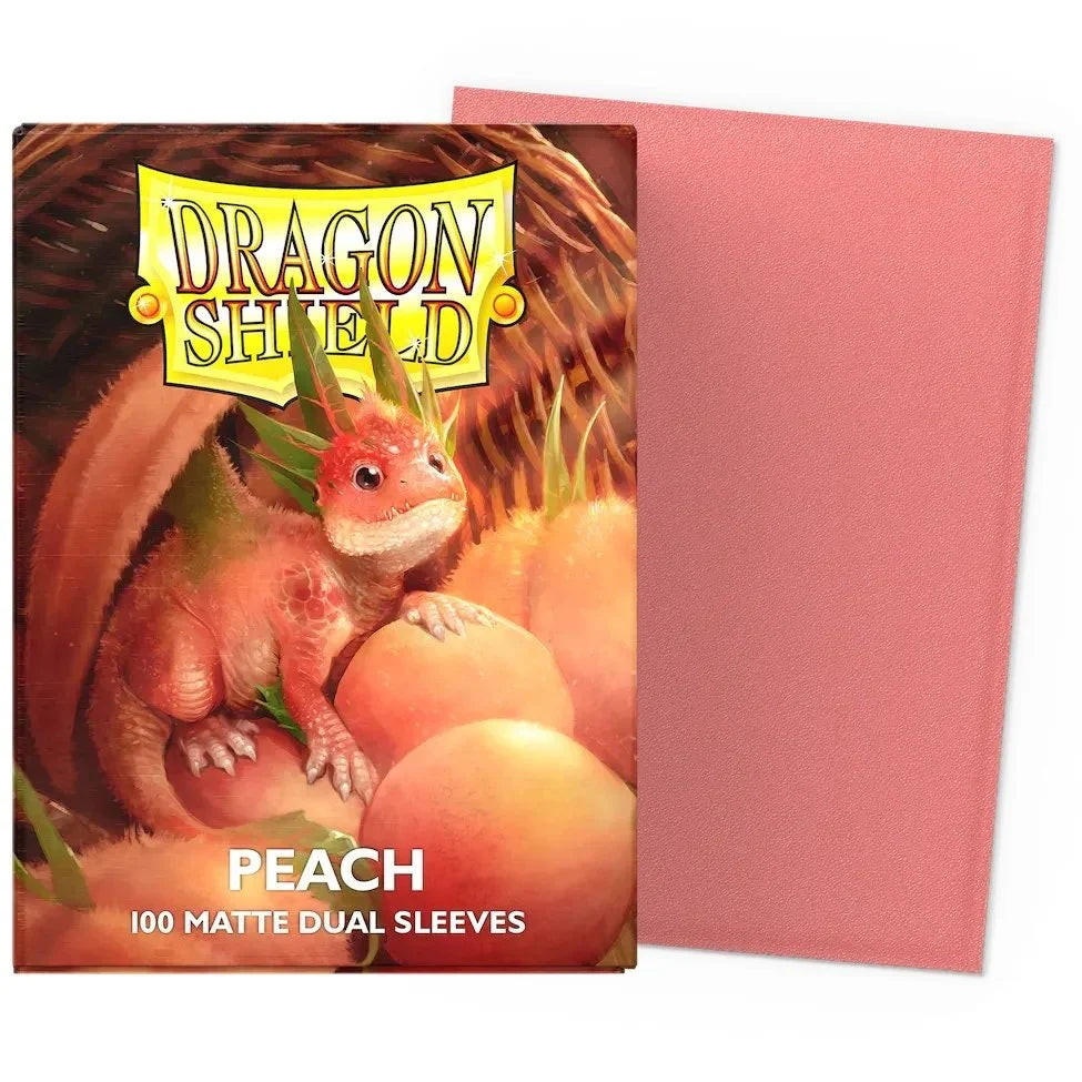 Dragon Shield: Dual Matte Sleeves Peach (x100) – Standard