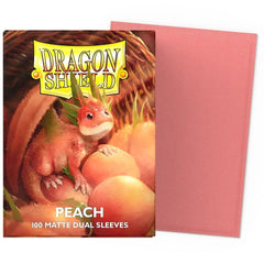 Dragon Shield: Dual Matte Sleeves Peach (x100) – Standard