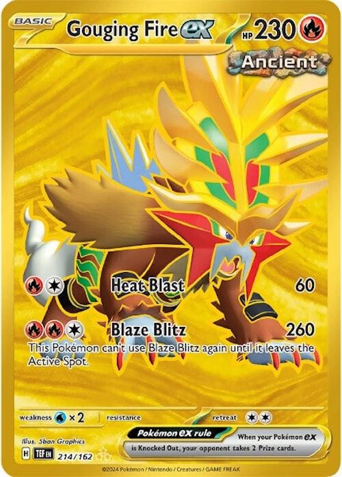 214 - Gouging Fire ex - Ultra Rare