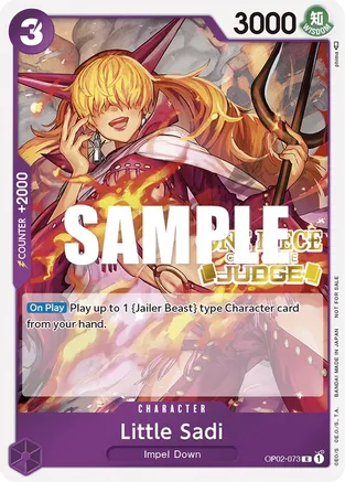 Little Sadi (Judge) - One Piece Promotion Cards (OP-PR)