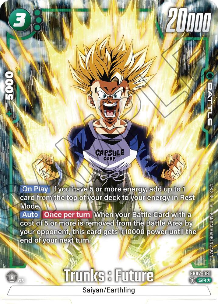 FB02-091 - Trunks : Future - Battle AA