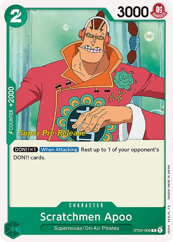Scratchmen Apoo - ST02-008 Super Pre Release – MetaGaming