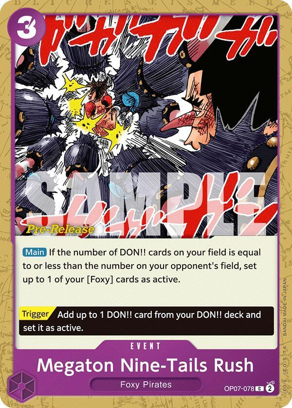 OP07-078 - Megaton Nine-Tails Rush - Pre Release