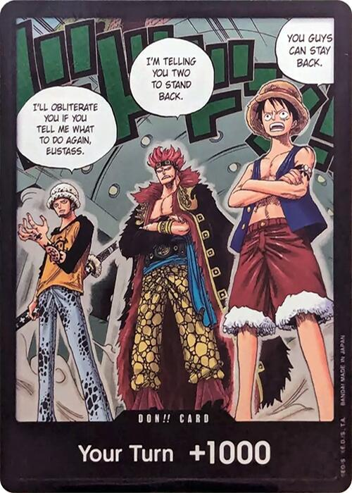 DON!! Card (Trafalgar Law, Eustass Kid and Monkey.D.Luffy) (Double Pack Set Vol. 4) OP7