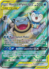 Blastoise & Piplup GX - 215/236 - Alternate Art Ultra Rare PORTUGUES