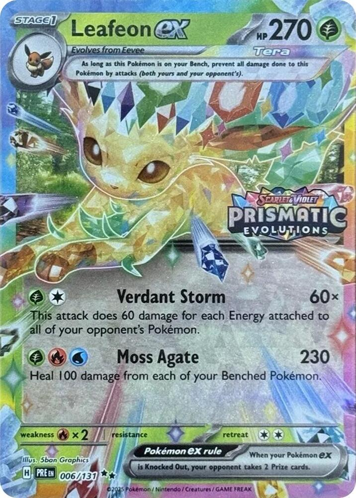 Leafeon ex - 006/131 - Double Rare ESPAÑOL