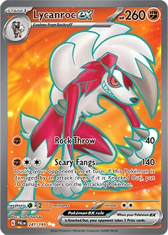 Lycanroc ex - 241/193 - Full Art Rare