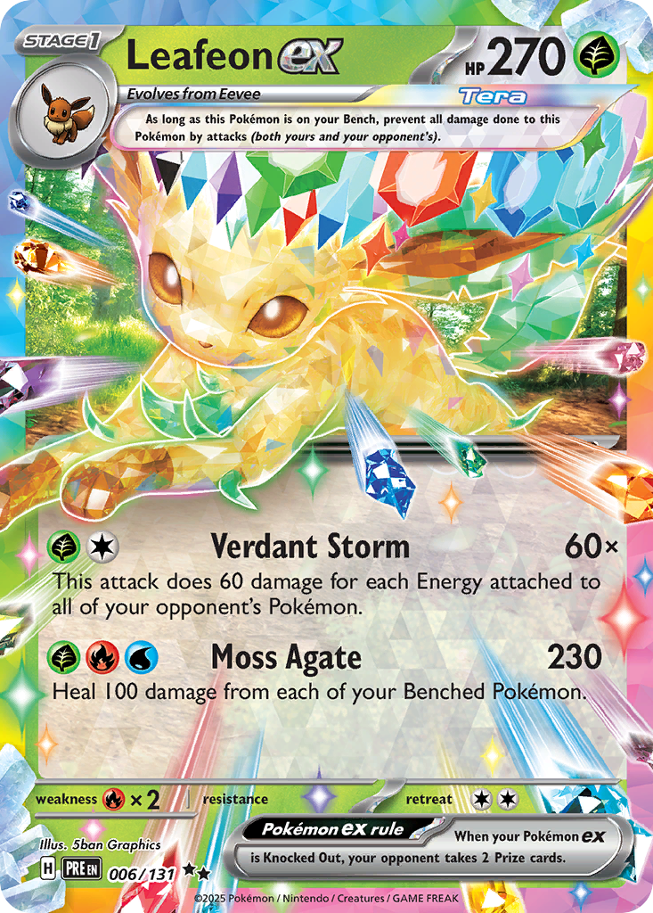 Leafeon ex - 006/131 - Double Rare