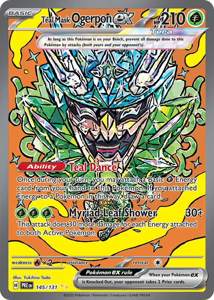 145/131 - Teal Mask Ogerpon ex - Special Art Rare