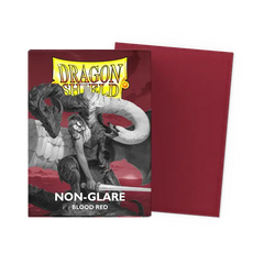 Dragon Shield: Non-Glare Matte Sleeves Blood Red (x100) – Standard