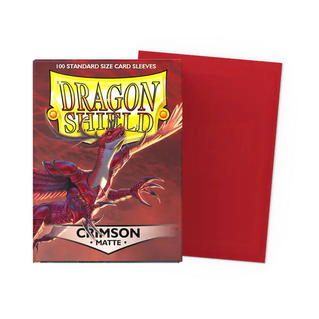 Dragon Shield: Matte Sleeves Crimson (x100) – Standard
