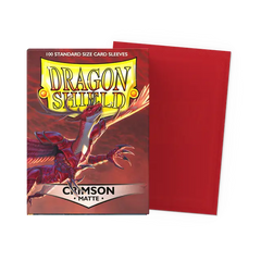 Dragon Shield: Matte Sleeves Crimson (x100) – Standard