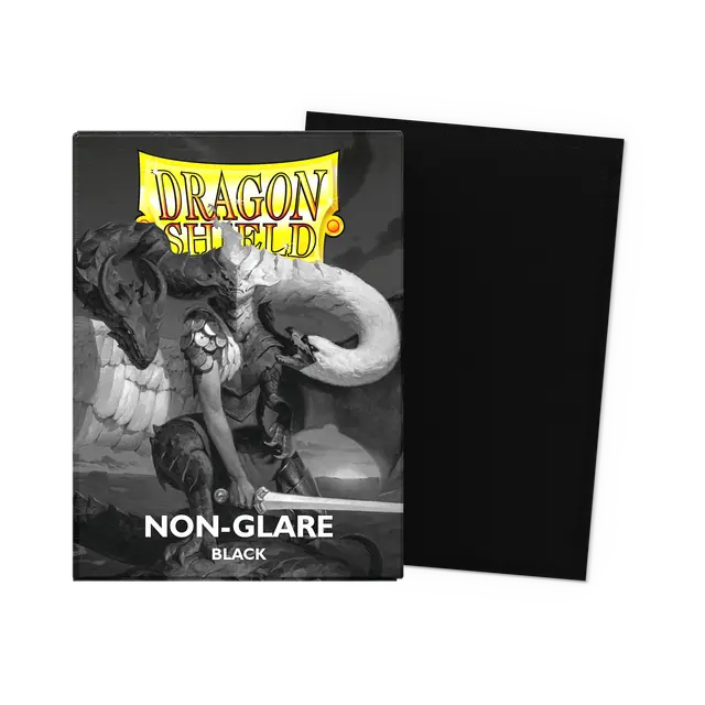 Dragon Shield: Non-Glare Matte Sleeves Black(x100) – Standard