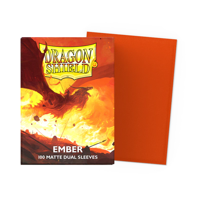 Dragon Shield: Dual Matte Sleeves Ember (x100) – Standard