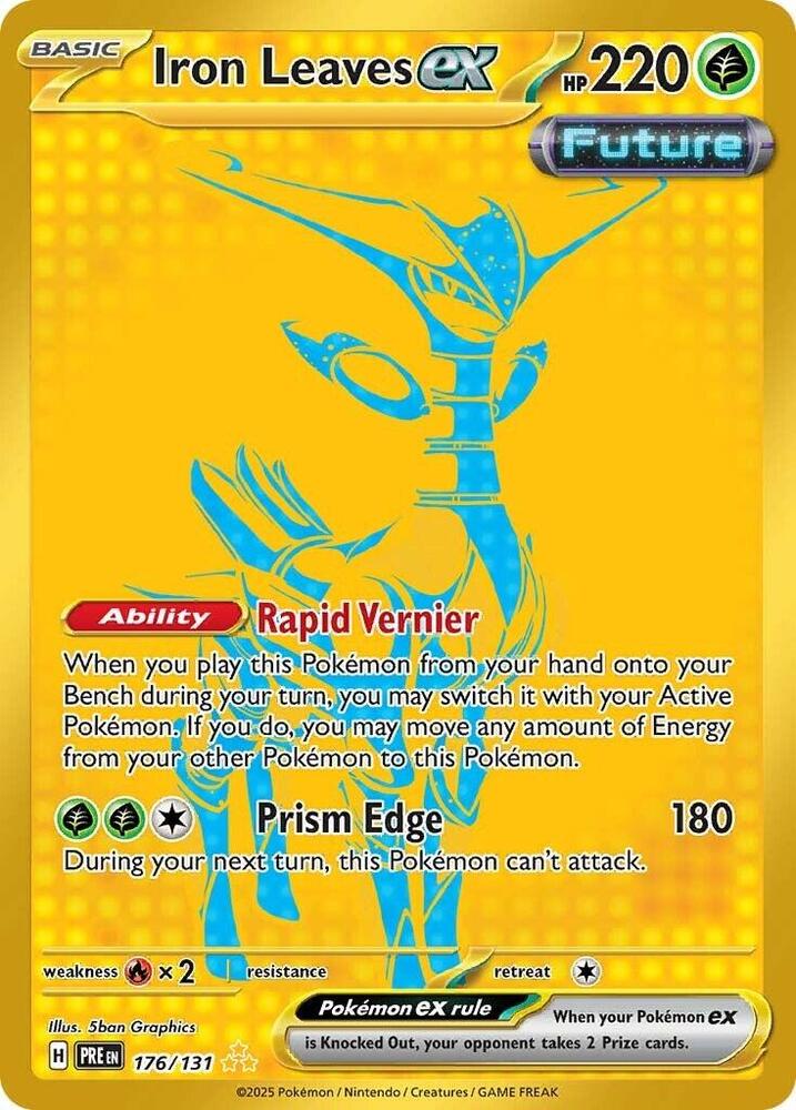 176 - Iron Leaves ex - Ultra Rare  Español