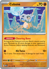 Cubone - 104/165 - Common