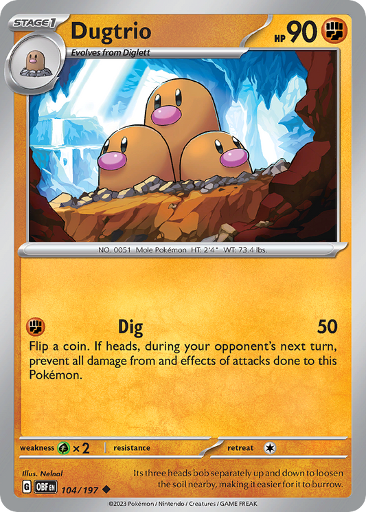 Dugtrio - 104/197 - Uncommon