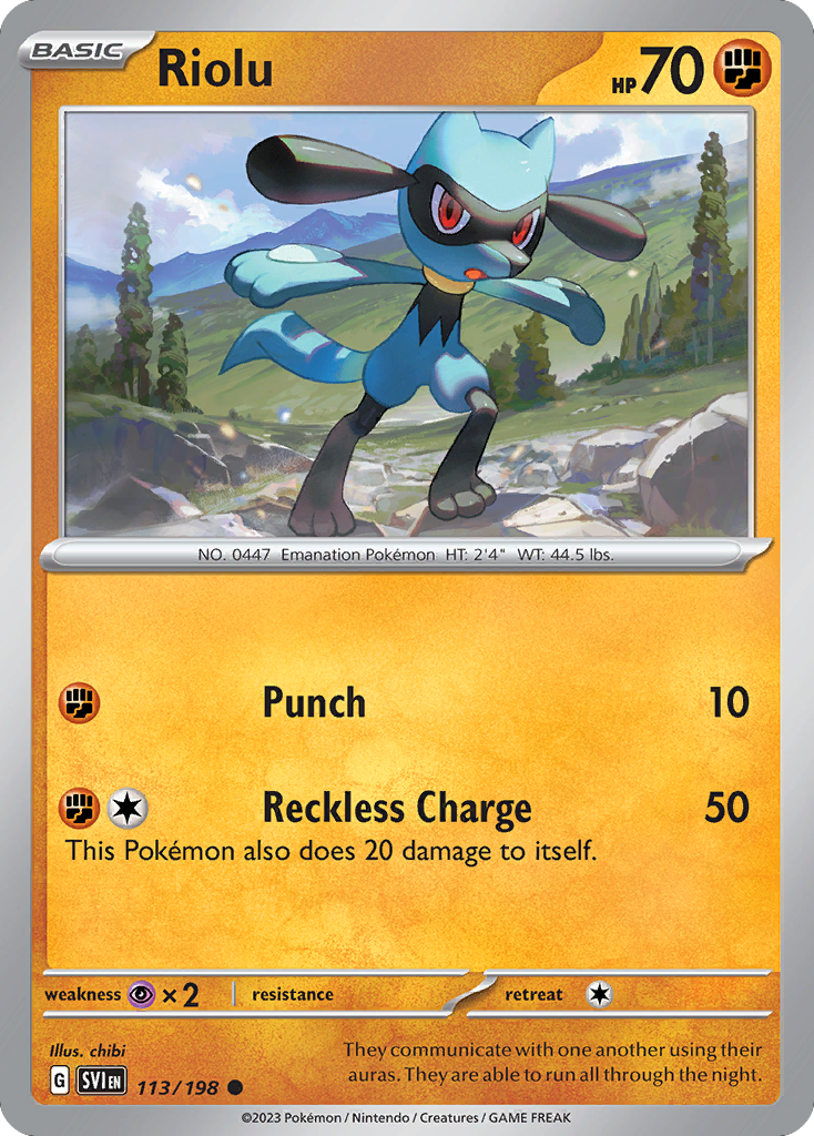 Riolu - 113/198 - Common