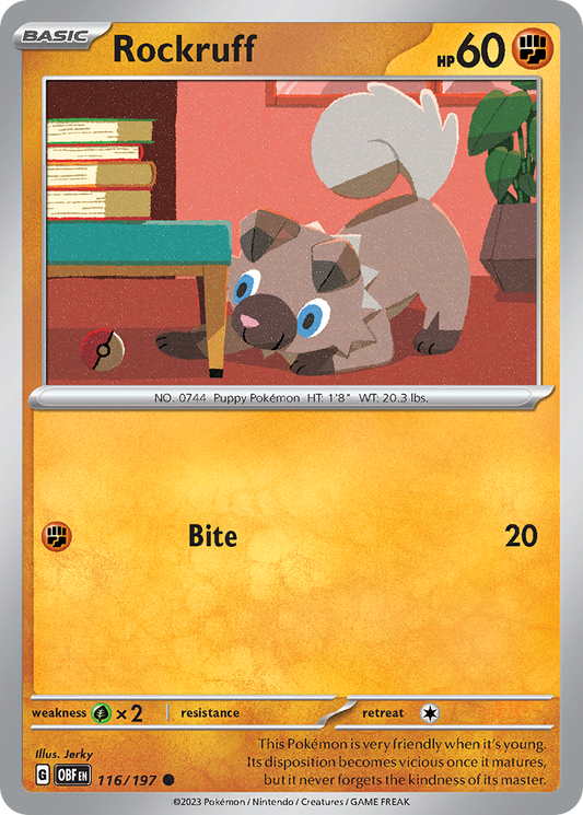 Rockruff - 116/197 - Common