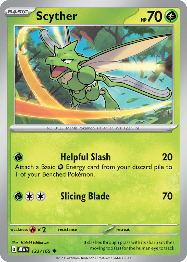 Scyther - 123/165 - Uncommon