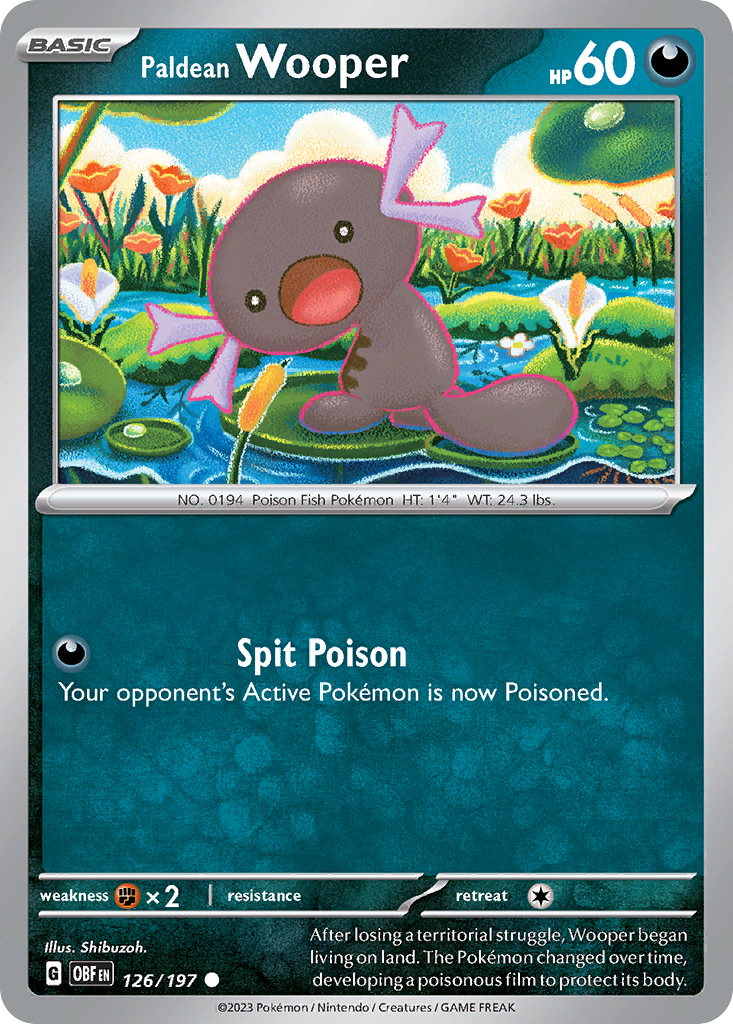 Paldean Wooper - 126/197 - Common
