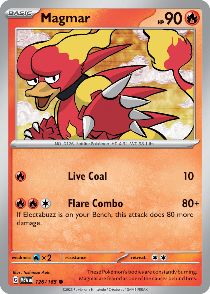 Magmar - 126/165 - Common