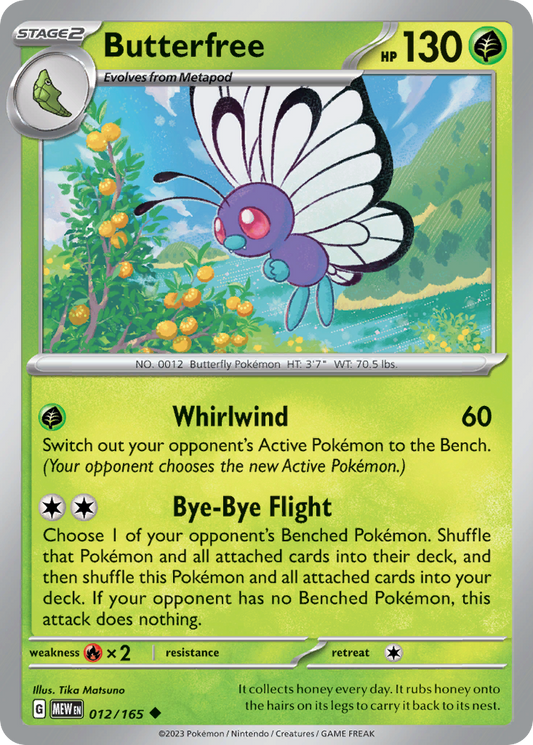 Butterfree - 12/165 - Uncommon