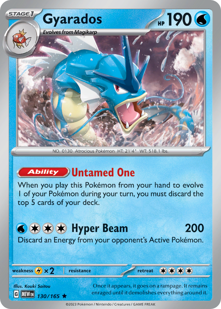 Gyarados - 130/165 - Rare