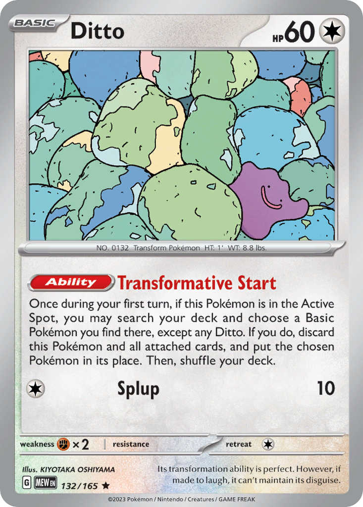 Ditto - 132/165 - Rare