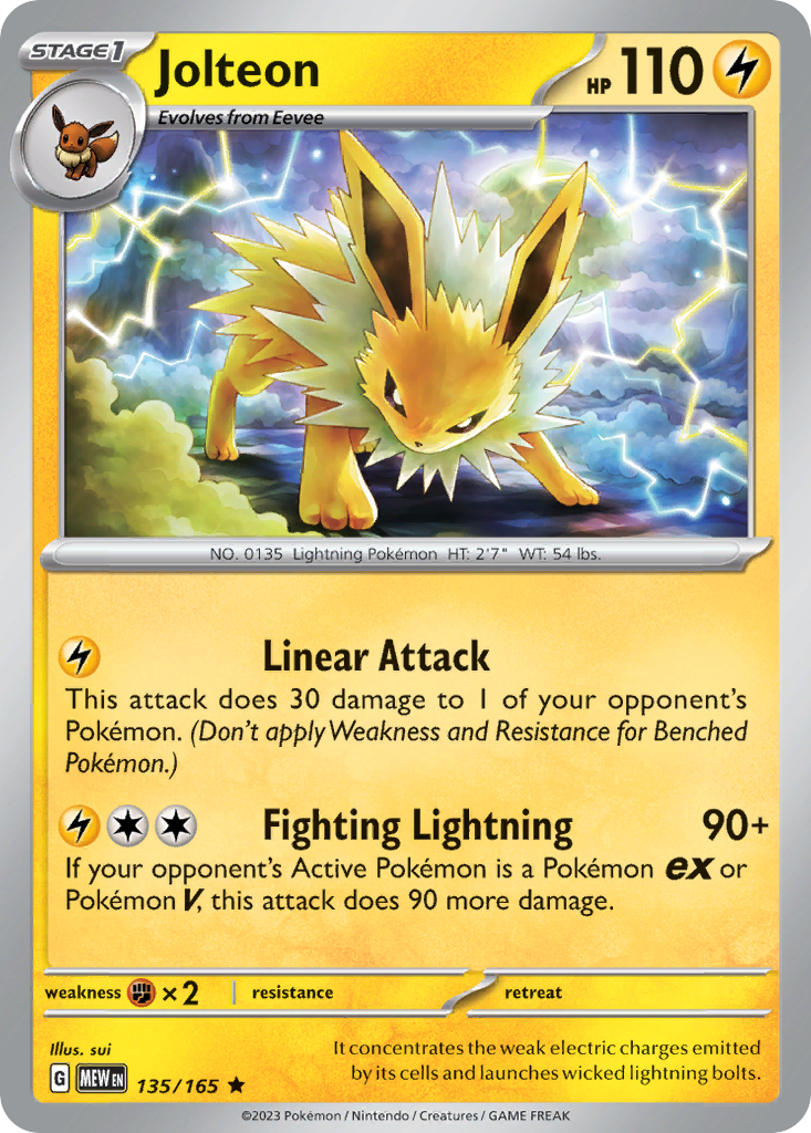 Jolteon - 135/165 - Rare