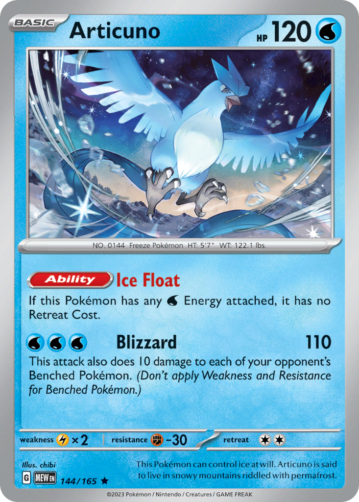Articuno - 144/165 - Rare