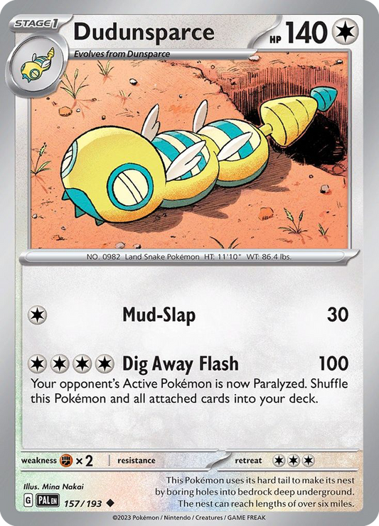 Dudunsparce - 157/193 - Uncommon