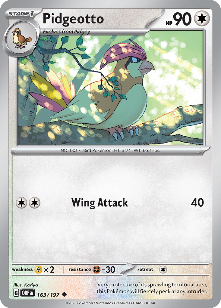 Pidgeotto - 163/197 - Uncommon