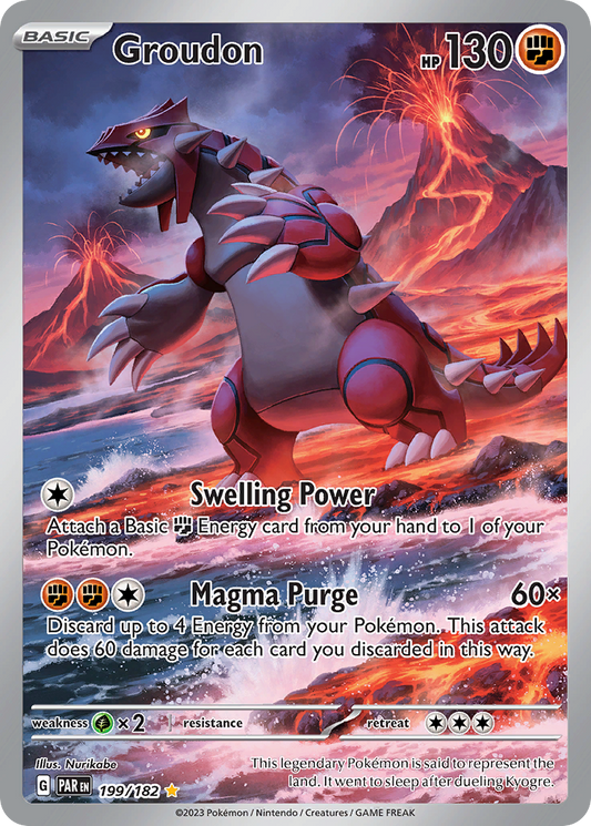 Groudon - 199/182 - Illustration Rare PORTUGUES