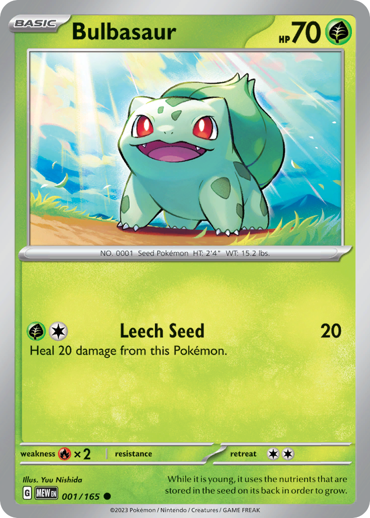 Bulbasaur - 1/165 - Common