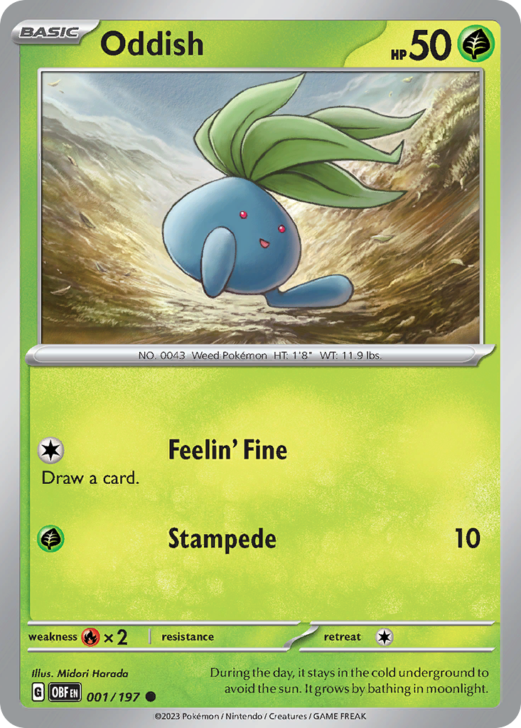 Oddish - 1/197 - Common