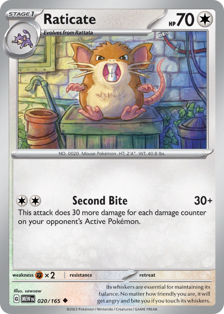 Raticate - 20/165 - Uncommon