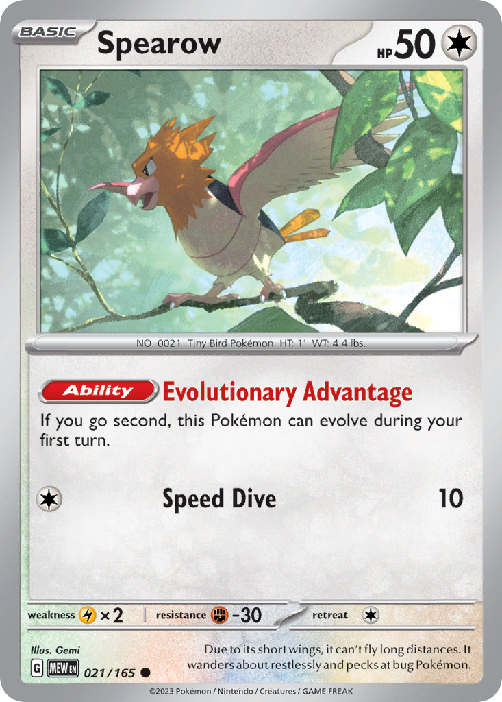 Spearow - 21/165 - Common